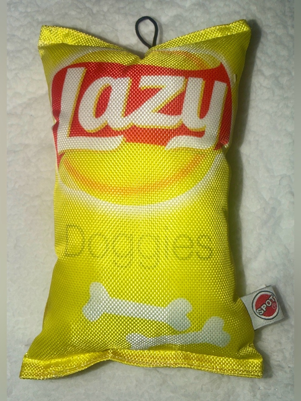 🐾 Yellow Plush Dog Toy with Squeaker